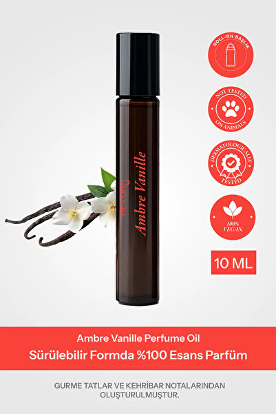 Heiluna Ambre Vanille | Sürülebilir %100 Esans Unisex Parfüm | Alkolsüz & Doğal Içerikli Kalıcı Koku
