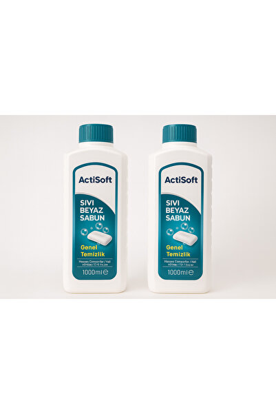 actisoft ACTİSOFT Sıvı Beyaz Sabun Yüzey Temizleyici 1000 ml X 2 ADET