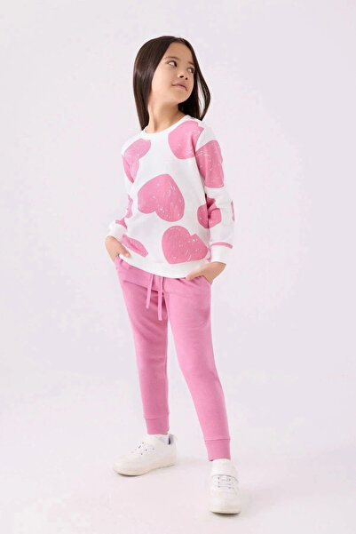 Rolypoly Girl's Pink Tracksuit Set