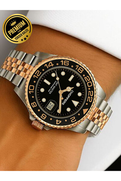 arpat time saat aksesuar Premium, Timed Bronze Colored Steel Men's Watch