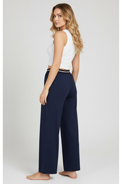 By Piera Γυναικείο παντελόνι Jersey Εσώρουχο σε σχήμα φούστας Εσωτερική επένδυση μέχρι τον αστράγαλο Navy Blue