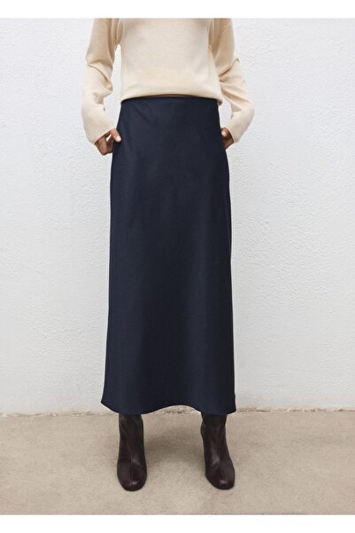 MANGO Woman Uzun saten etek