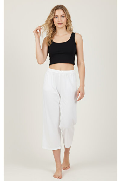 By Piera Ecru γυναικεία φούστα παντελόνι - 100% βαμβάκι, εσώρουχα σε σχήμα και φόδρα