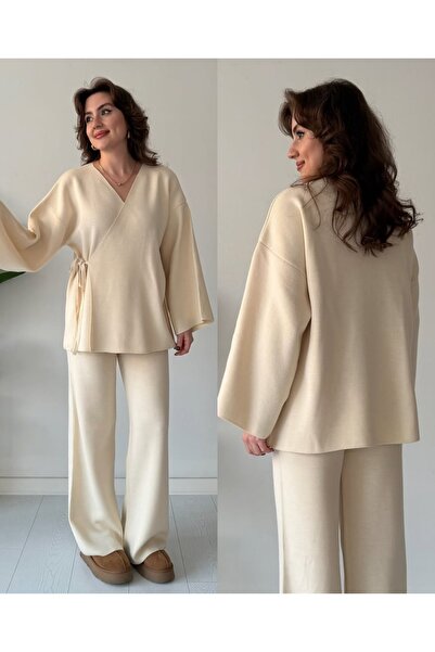 DAMGA Collection Women's Clothing Double Bottom Top Knitwear Set