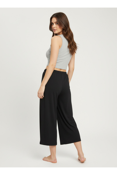 By Piera Jarse Women's Trouser Skirt Shaped Underwear Lining Knee Length Black