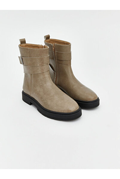 LC Waikiki LCW STEPS Дамски ботуши с цип и кожен вид