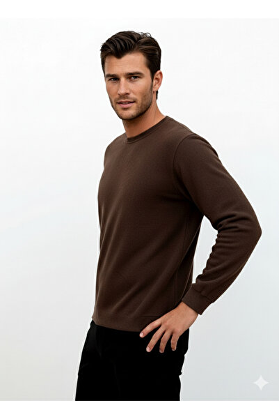 OXVİN Φούτερ με λαιμόκοψη από ύφασμα Σελανίκης, άνετη εφαρμογή, μανίκια με ελαστική φούστα