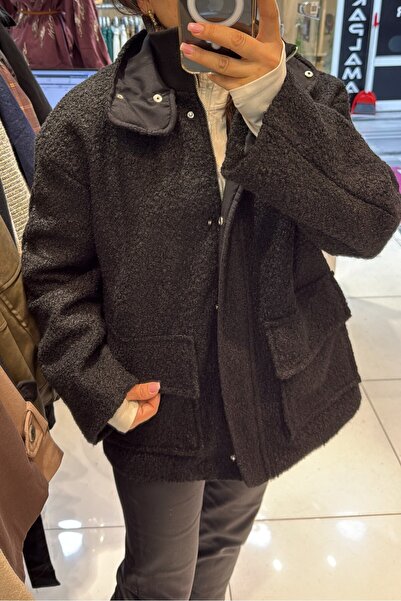 Suziş ΠΑΛΤΟ ΜΕ ΤΥΠΟΥΡΟΥΣΤΟ ΥΦΑΣΜΑ ΜΕ ΚΑΤΑΚΕΝΤΡΟΥΣΤΟ ΓΙΑΚΑ KEY36913