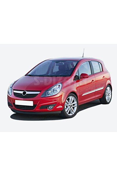 Drs Tuning Opel Corsa Uyumlu D Krom Yan Kapı Çıtası 4 Parça 2007-2014