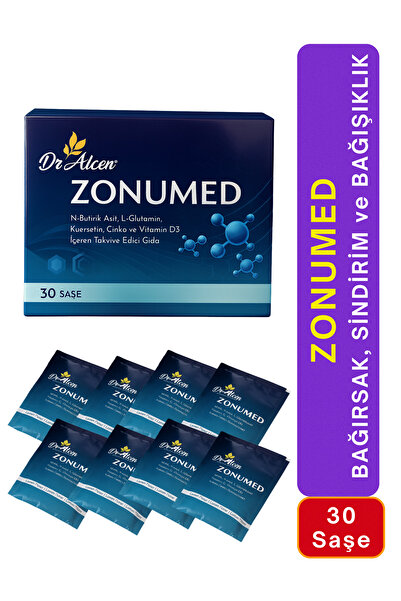 Dr.Alcen ZONUMED Bağırsak Bariyer Güçlendirme Sindirim Bağışıklık Destek 30 Şase Dengeleyici Prebiyotik