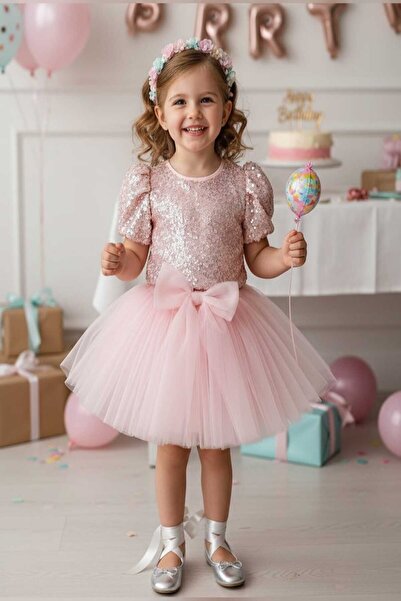 punicha Kız Çocuk Pembe Tütü Etek