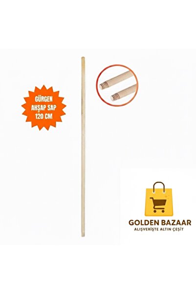 GOLDEN BAZAAR 1.20 Boyunda Ahşap Mop Sapı 1 Adet