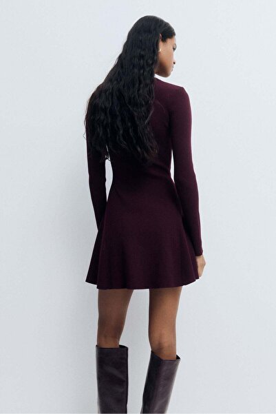 H&M Rib-knit flared-skirt dress