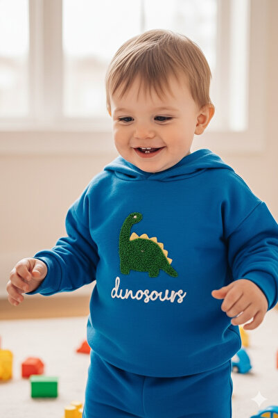 Zerenyus 6-24 Months Car Printed Children's Suit Blue