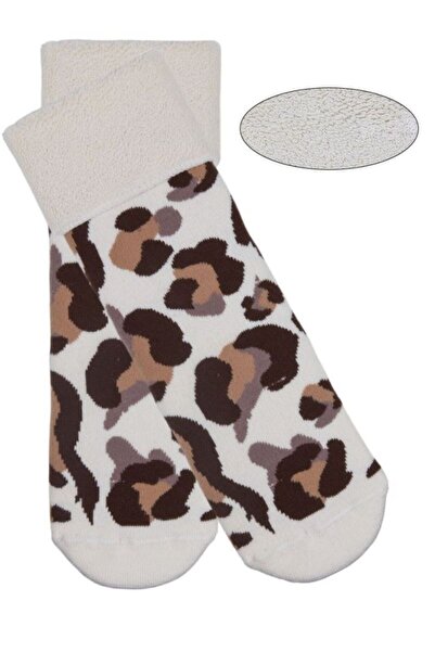 Bross Ethnic leopard print 3-piece towel women's socks