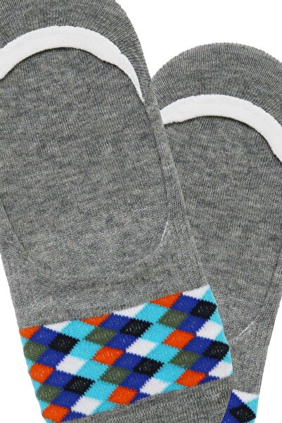 Bross 3lü Geometrik Desenli Babet Çocuk Çorabı