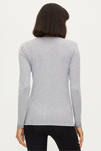 Bross Women's 100% Cotton 2-Piece Undershirt 1033 Gray