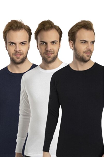 Bross 1028 %100 Pamuk Erkek 3lü Üst Içlik/tişört