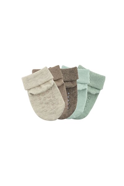 Bross Boxed 5-Piece Organic Cotton Baby Socks-2