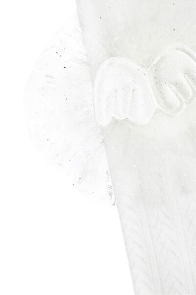 Bross Tulle Bow Accessory Knee-Length Children's Socks