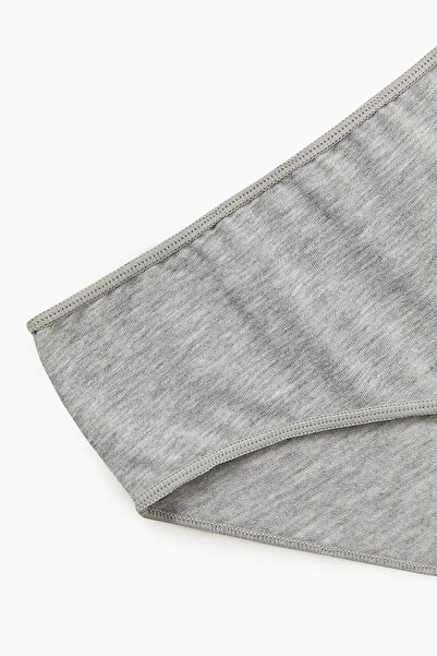 Bross Pachet de 2 chiloți din bumbac pentru femei, gri 1220