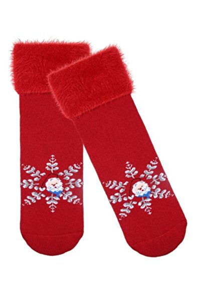 Bross Snowflake Towel Women's 3-Piece Socks