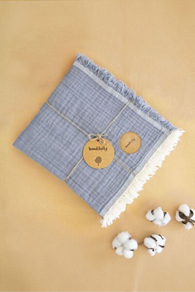 Bondilolly بطانية موسلين للأطفال 4 طبقات 100% قطن
