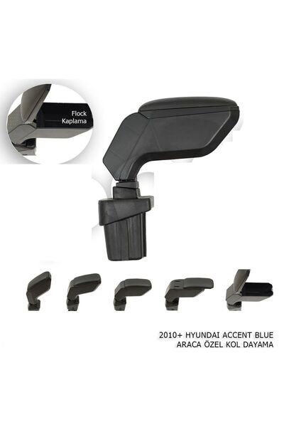 Drs Tuning Hyundai Accent Uyumlu Blue Kol Dayama Kolçak Siyah 2010+