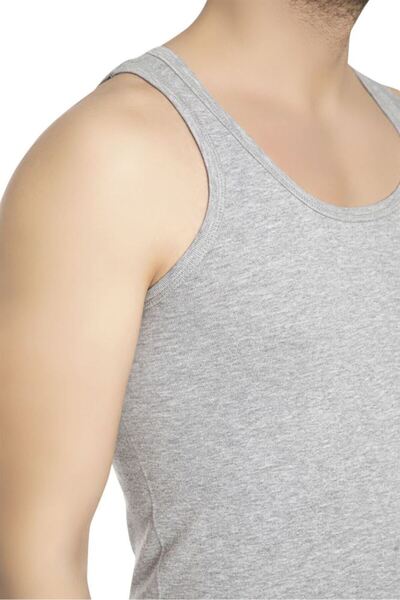 Bross Чоловічий 100% бавовна 2-парений майка 1008 Сірий