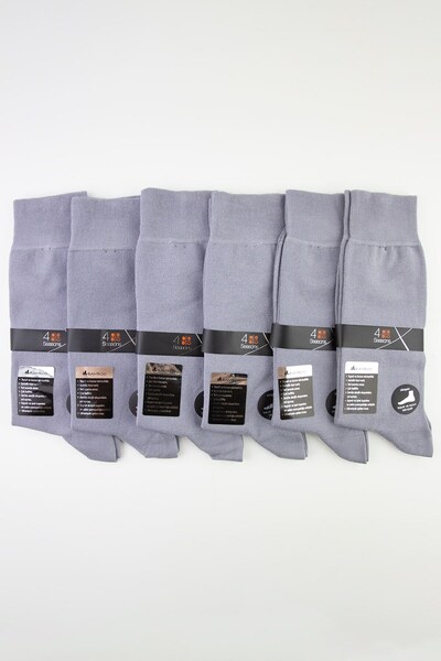 Bross 6 пар без візерунка бамбукові чоловічі шкарпетки
