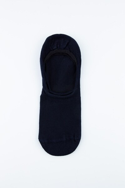 Bross 6-Piece Navy Heel Silicone Men's Ballerina Socks