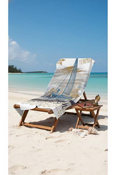 BETHA Sailing1 Patterned Cotton Beach Towel – Patterned Design – 75X150 cm