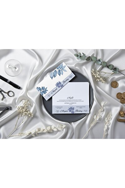 İKLİM DAVETİYE Düğün Davetiyesi / Nişan Davetiyesi / Nikah Davetiyesi / (50 A...