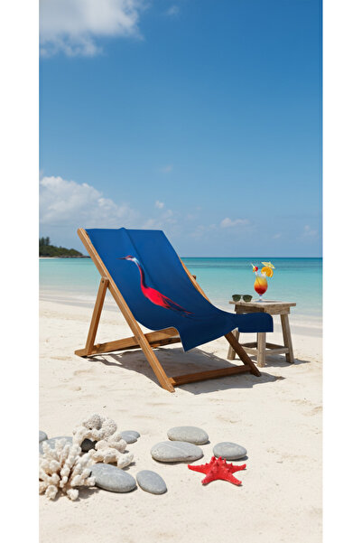 BETHA Bird Patterned Cotton Beach Towel – Patterned Design – 75X150 cm