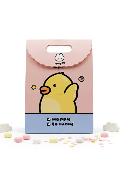 repro design 19x26 Sevimli Zarf Model Karton Hediye Çantası Cırtlı – Doğum Günü Parti Çantası 1 Adet Model:7