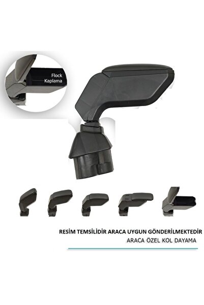 Drs Tuning Opel Corsa Uyumlu F Araca Özel Kol Dayama Siyah 2019+ Parça