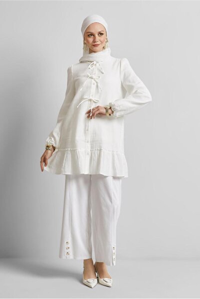 Alvina Cotton Baglama Detailed Tunic 45369