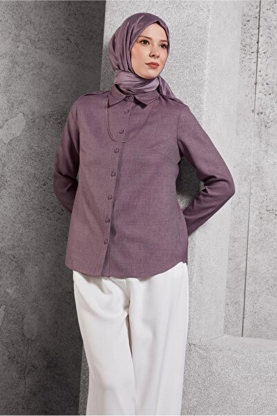 Alvina 45240 Model Shirt Collar Blouse