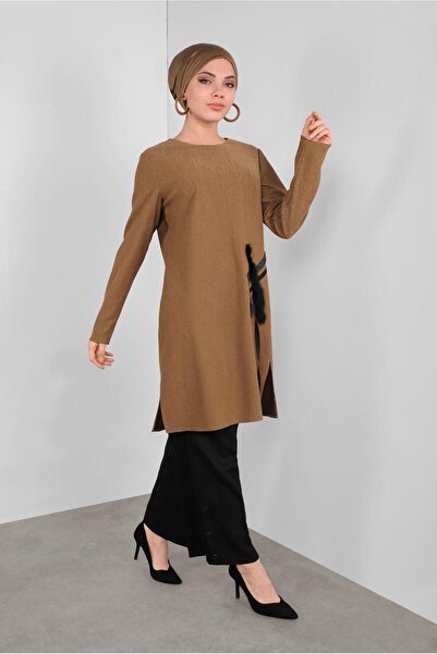 Alvina Silvery Stone Feather Tunic 41310