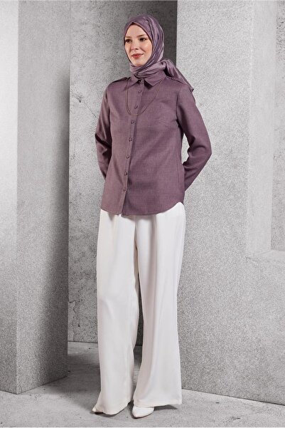 Alvina 45240 Model Shirt Collar Blouse