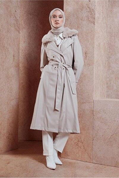 Alvina Trenci din piele artificială cu centură 10908