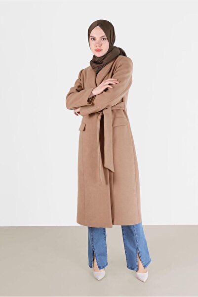 Alvina Пальто з кружевом на комірі 90285