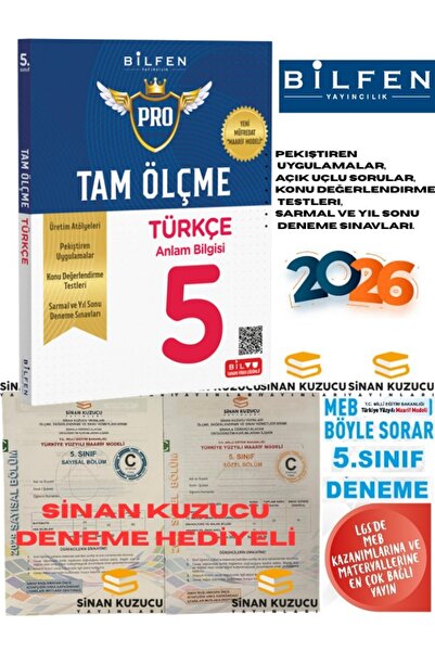Bilfen Yayıncılık Bilfen Yayınları 5. Sınıf Türkçe Tam Ölçme Sinan Kuzucu Den...