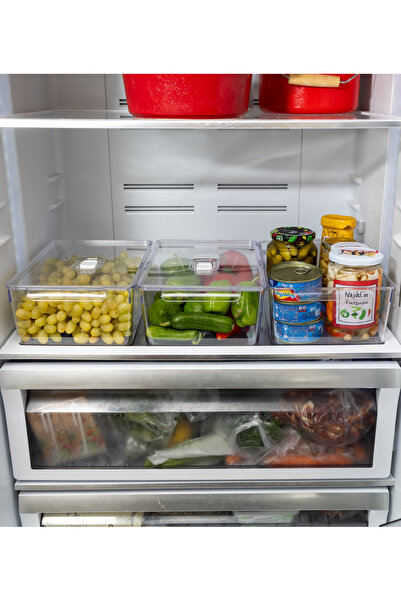 Tercih Home Kapaklı Buzdolabı Organizeri Orta Boy Buz Dolabı Düzenleyici