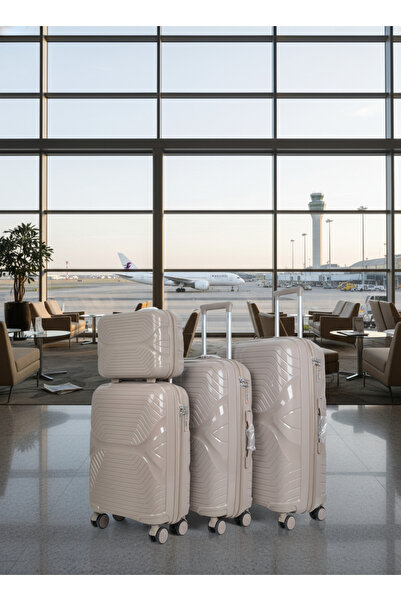 Living مجموعة أمتعة مكونة من 4 قطع بعجلات - خفيفة الوزن ومتينة ومناسبة للسفر الجوي