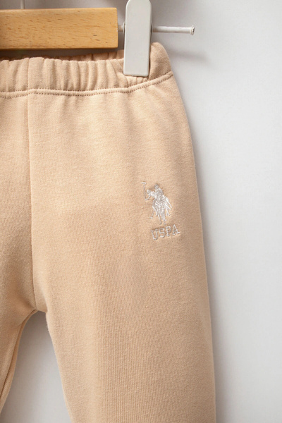 U.S. Polo Assn. U.S.Polo Assn Baby Girl 3-Piece Set - Beige