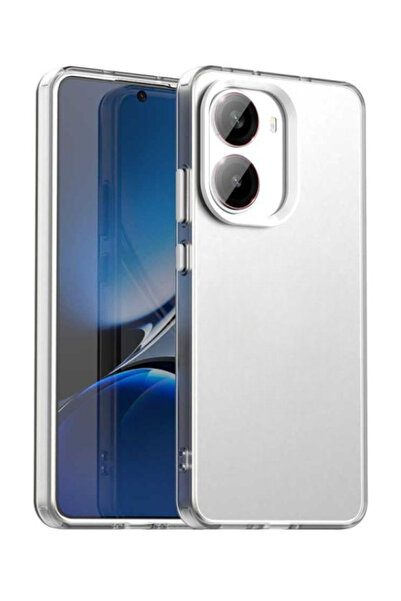 Deppo Trend Poco X7 Pro Compatible Case Non-Yellowing Stain-Resistant Frosted Matte Colorful Soft Transparent Silicone Cover