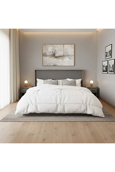 Stylish Home Modern bedroom set in gray and brown, 6 pieces - SetBR-03