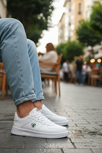 Vojo Ανδρικά αθλητικά παπούτσια Air 5 Comfort Comfortable Sole Skin Αθλητικά Παπούτσια Λευκά