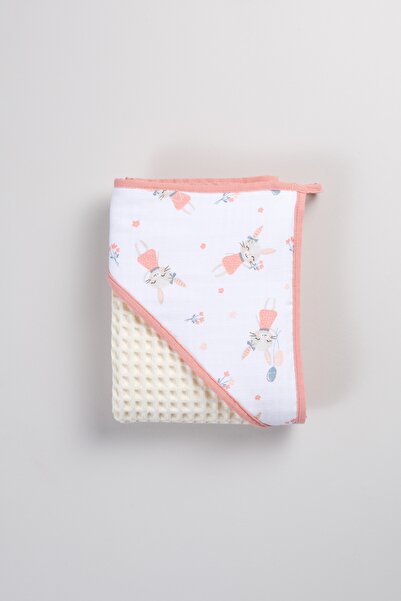 Bondberro Waffle Fabric 100% Cotton Baby and Children's Bathrobe Towel